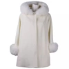 MADE IN ITALY MADE IN ITALY WHITE WOOL VERGINE JACKETS & COAT