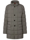 FAY FAY DUBLE FRONT' GREY POLYESTER BLEND DOWN JACKET