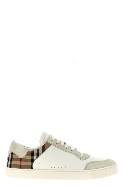 Burberry Stevie 2 Trainers In Beige