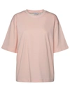 BURBERRY BURBERRY WOMAN BURBERRY PINK COTTON T-SHIRT