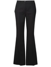 Dolce & Gabbana Flared Pleat-front Pants In Black