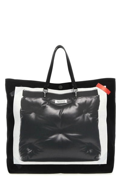 Maison Margiela Men 'trompe L'oeil 5ac Classique Medium' Handbag In Black