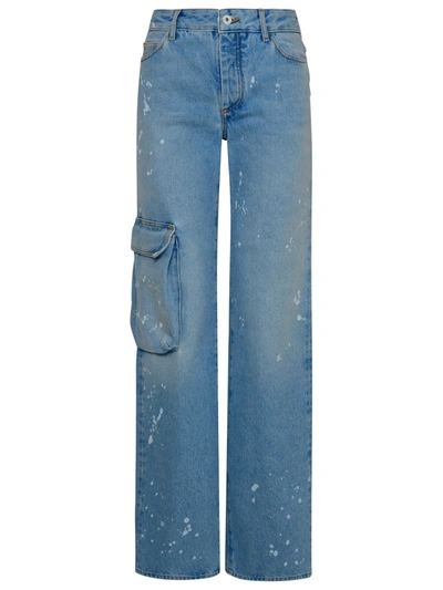 Off-white Blue Cotton Jeans