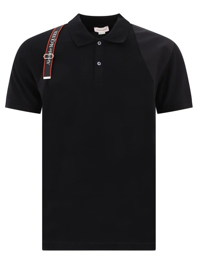 ALEXANDER MCQUEEN ALEXANDER MC QUEEN HARNESS POLO SHIRT