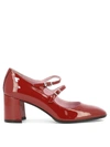 Carel Alice 70mm Leather Pumps In Red