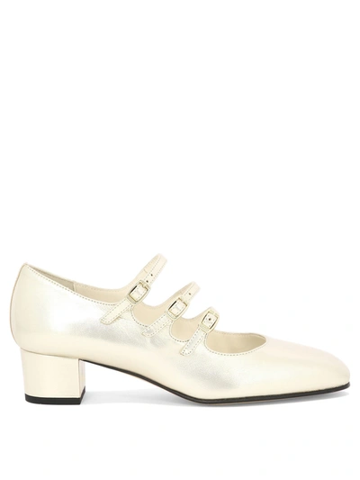 Carel Kina Pumps -  - Leather - Silver In Gold