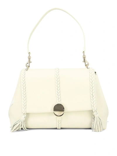 Chloé "penelope Medium" Shoulder Bag In White