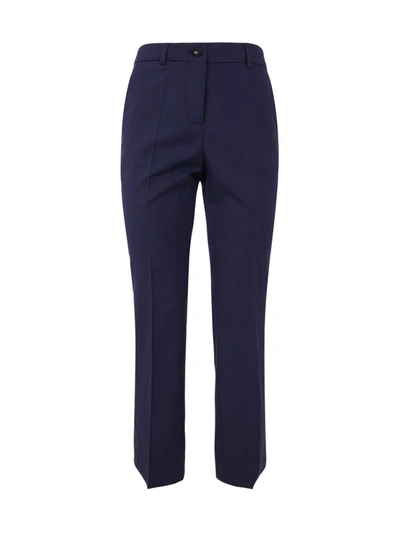 Alberto Biani Blue Cady Pants