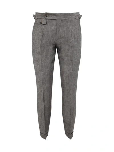 Barba Parma Straight-leg Trousers In Brown