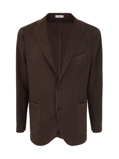 Boglioli Single Breasted Blazer In Marrón