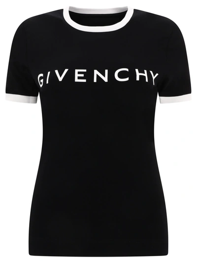 Givenchy Ringer T-shirt In Black,white
