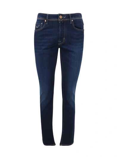 Jacob Cohen Bard Slim Fit Five Pocket Jeans In Blue