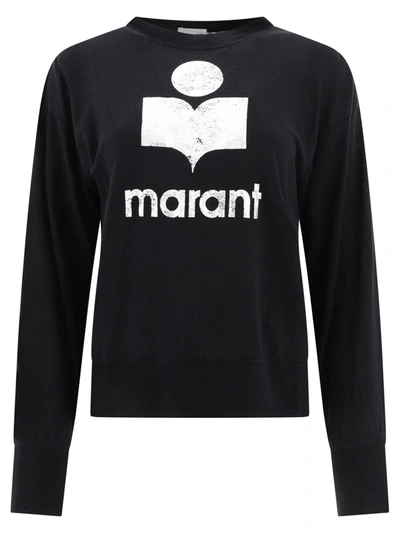 Isabel Marant Klowia Logo-print T-shirt In Black
