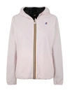 K-way Coats Beige In Multicolour