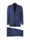 Latorre Wool Suit With Two Buttons In Blue
