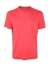 Majestic Short Sleeves Crew Neck T-shirt In Red
