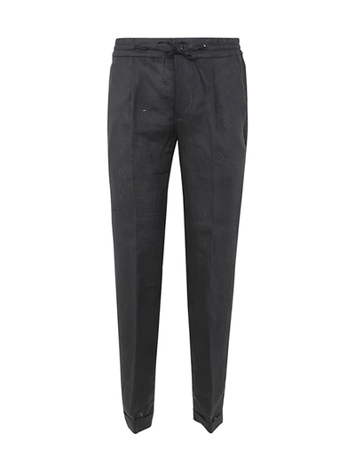 Michael Coal Mc Johnny 3954 Apertura Trousers With Coulisse In Black