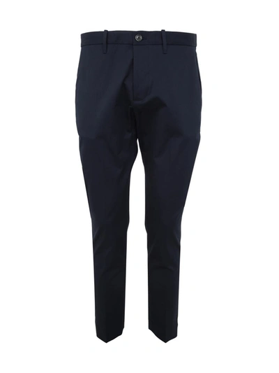 Nine In The Morning Easy Slim Chino Trouser In Blue