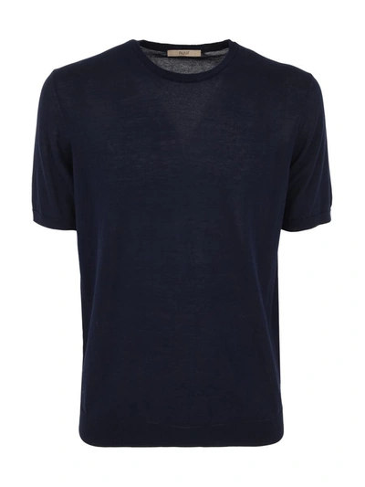 Nuur Short Sleeve Round Neck Pullover In Blue