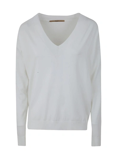 Nuur V-neck Pullover In White