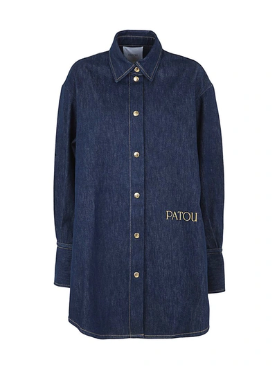 Patou Oversize Shirt In Blue