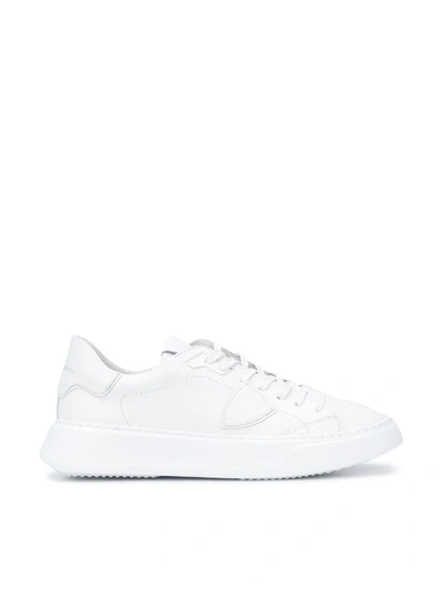 Philippe Model Paris Temple Veau Sneakers In Blanco