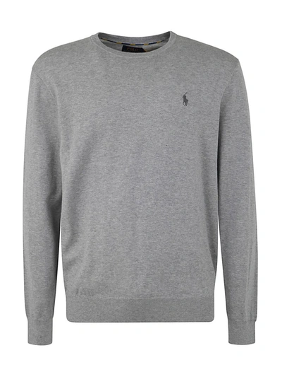 Polo Ralph Lauren Ls Sf Cn Pp Long Sleeve Sweater In Grey