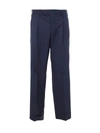 Pt01 Man Trousers With Lapel And Pences In Blue