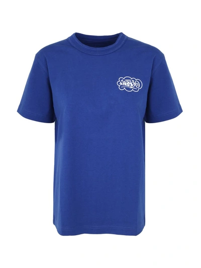 Sacai X Eric Haze Onekindword-print T-shirt In Blue