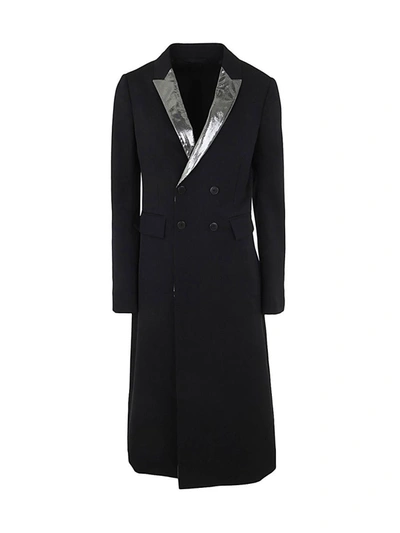 SAPIO SAPIO GABARDINE TUXEDO DOUBLE BREASTED COAT CLOTHING