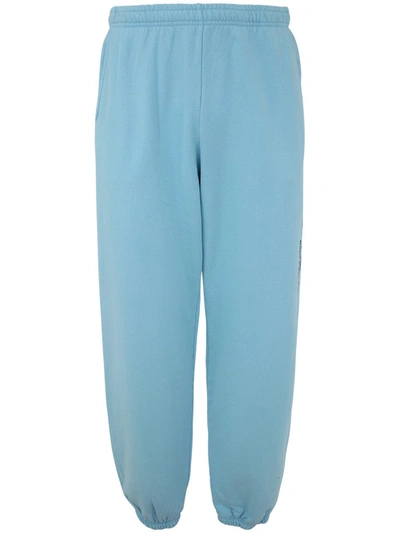 Sporty And Rich Sporty & Rich Ny Health Club Flocked Sweatpant Clothing In Blue