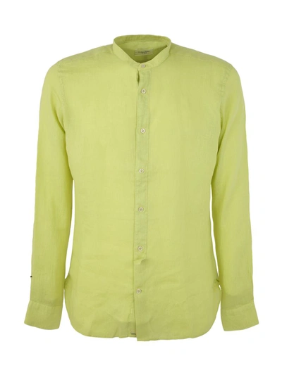 Tintoria Mattei Corean Collar Shirt In Green
