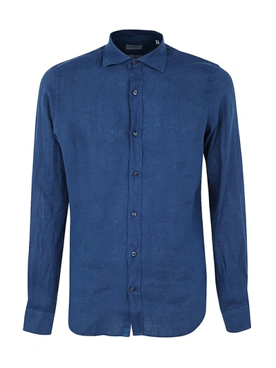 Tintoria Mattei Linen Shirt In Blue