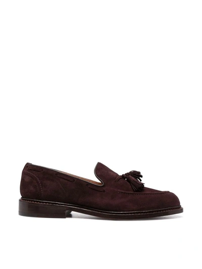 Tricker's Elton Lace Up Castorino Suede Shoes In Brown