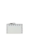 Valentino Rockstud Garavani Rockstud French Wallet In Silver