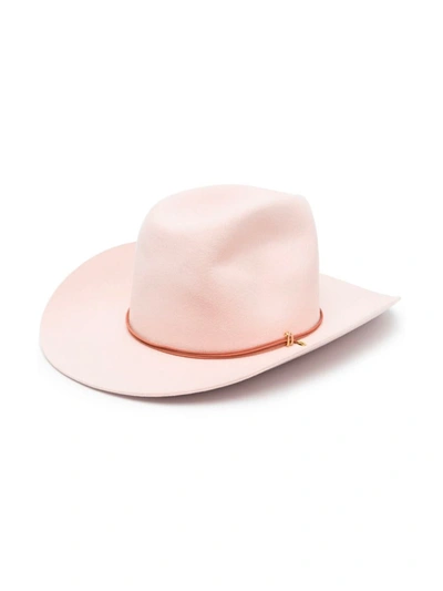 Van Palma Wool-felt Cowboy Hat In Pink