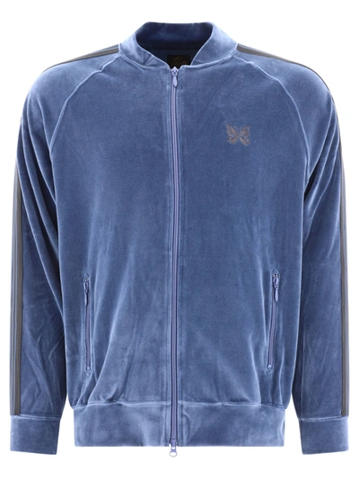 Needles Velvet Sweatshirt In Blue