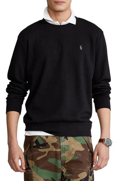 Polo Ralph Lauren Men's Logo Crewneck Sweatshirt In Polo Black