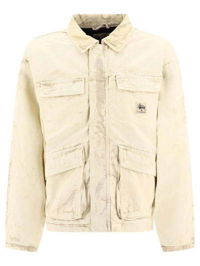 ジャケット・アウター stussy Distressed Canvas Shop jacket Stussy Distressed Canvas Shop Jacket In Green | ModeSens