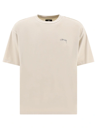 Stussy Inside-out Crew-neck T-shirt In Beige