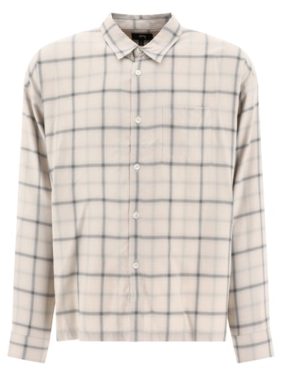 Stussy Stüssy "shadow Plaid" Shirt In Beige