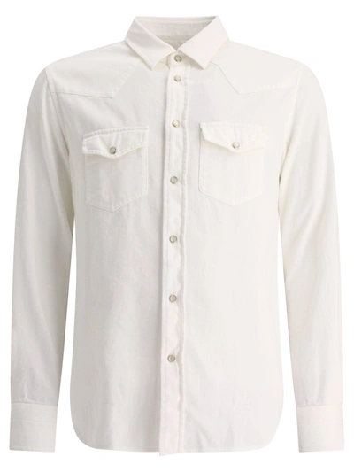 Tom Ford Shirt With Chest Pockets In White