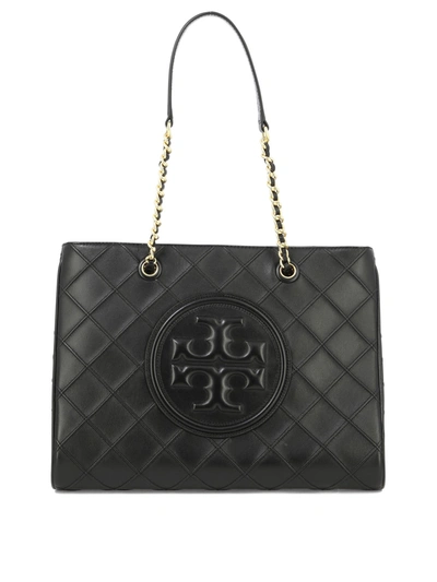 Tory Burch "fleming" Shoulder Bag In Black