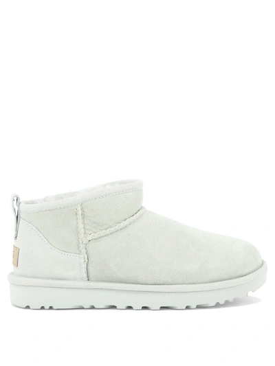 Ugg Classic Ultra Mini Suede Boots In Grey