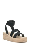 Lucky Brand Women's Samella Strappy Platform Wedge Sandals In Black
