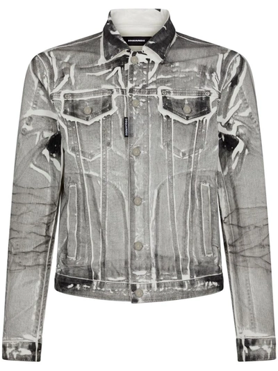 Dsquared2 Jackets In Grey/black