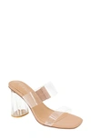 Bcbgeneration Parisa Womens Two Tone Man Made Block Heels In Clear-tan