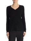 SAKS FIFTH AVENUE WOMEN'S COLLECTION CASHMERE V-NECK jumper,400094223429