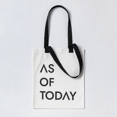 As Of Today Tote Bag In Black