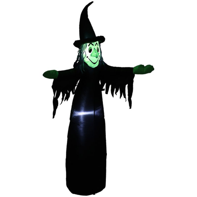 Sunnydaze Decor Wendolyn The Wicked Witch Halloween Inflatable In Black